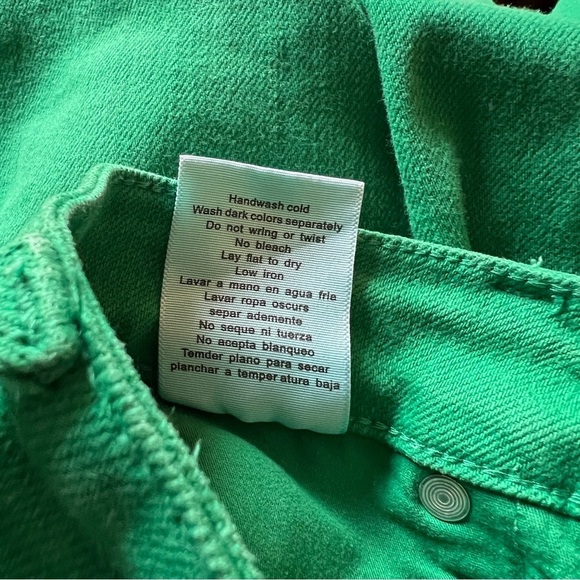 Judy Blue Women’s Kelly Green High Waist Cropped Capris Pants Trousers 5/27 - Picture 9 of 14